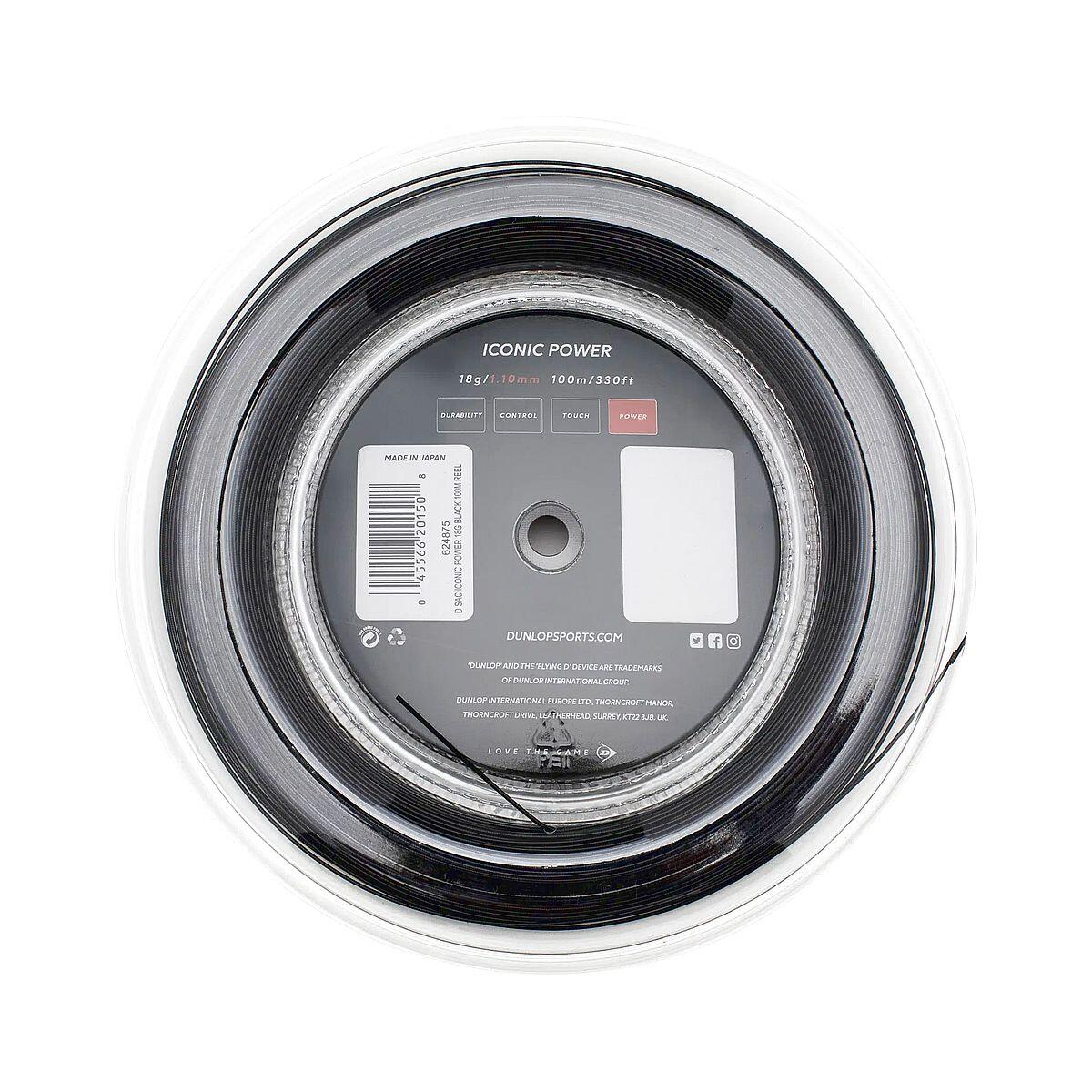 Naciąg do squasha Dunlop Iconic Power 1,10 mm 100 m 2/3