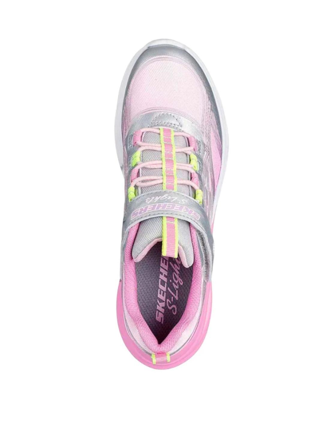 Zapatillas para Niña Skechers Lights cosmic glow  Multicolor 3/4