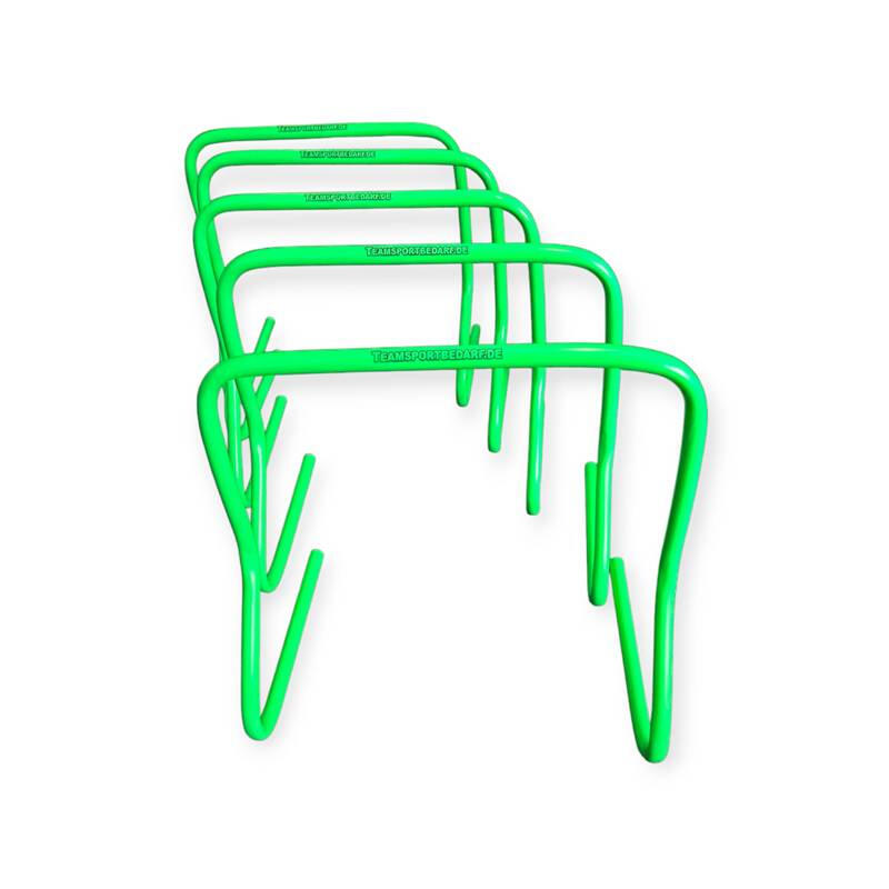 Set 5 obstacole antrenament Team, inaltime 45 cm, verde
