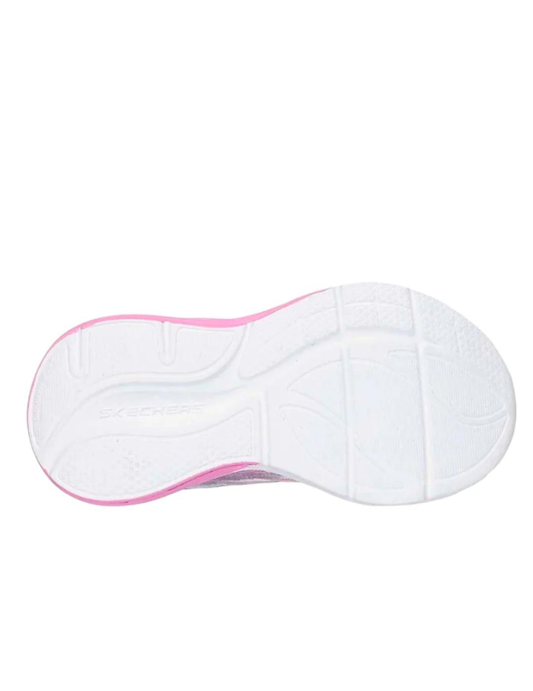 Zapatillas para Niña Skechers Lights cosmic glow  Multicolor 4/4