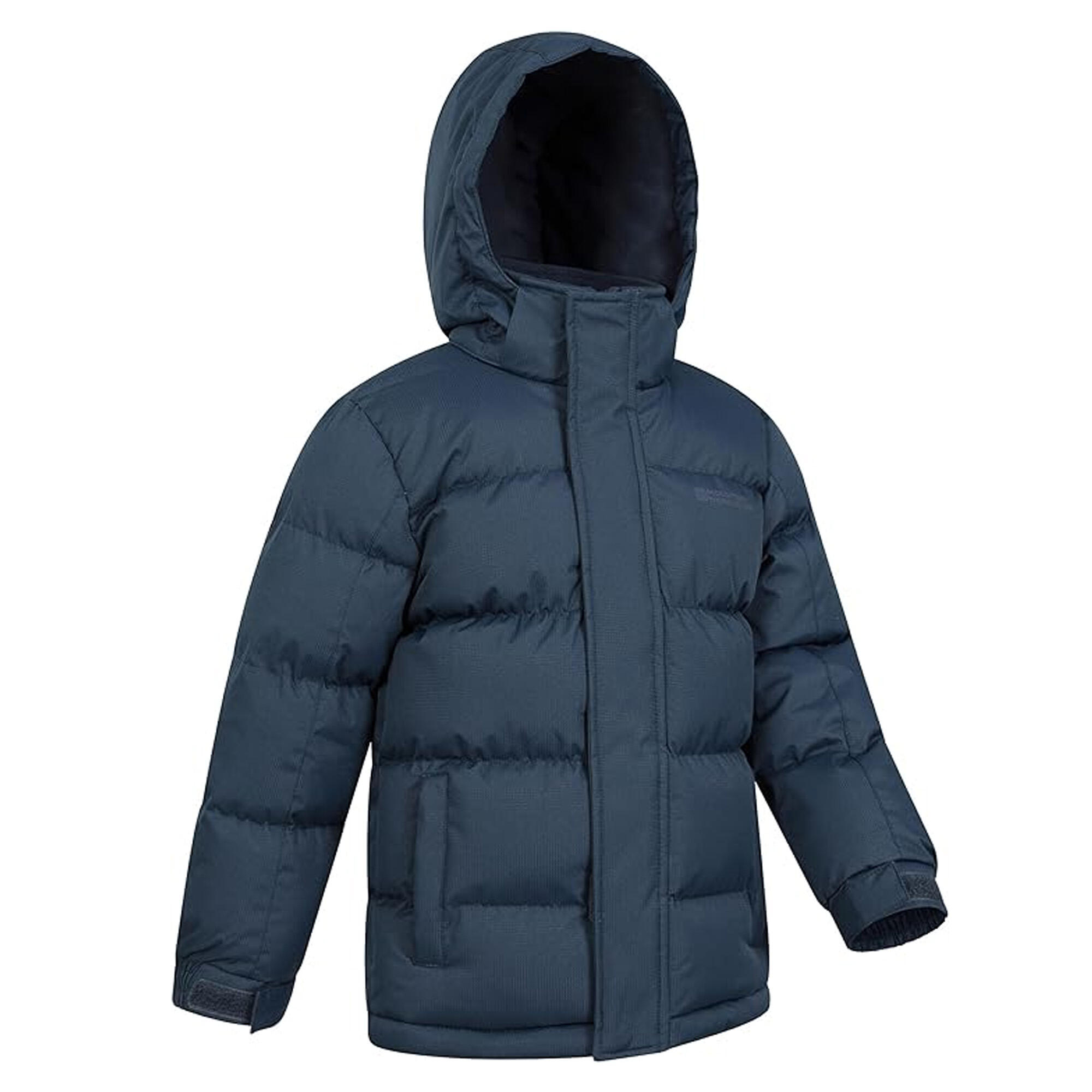 Giacca Imbottita Impermeabile Bambini Mountain Warehouse Snow II Blu Scuro 4/4