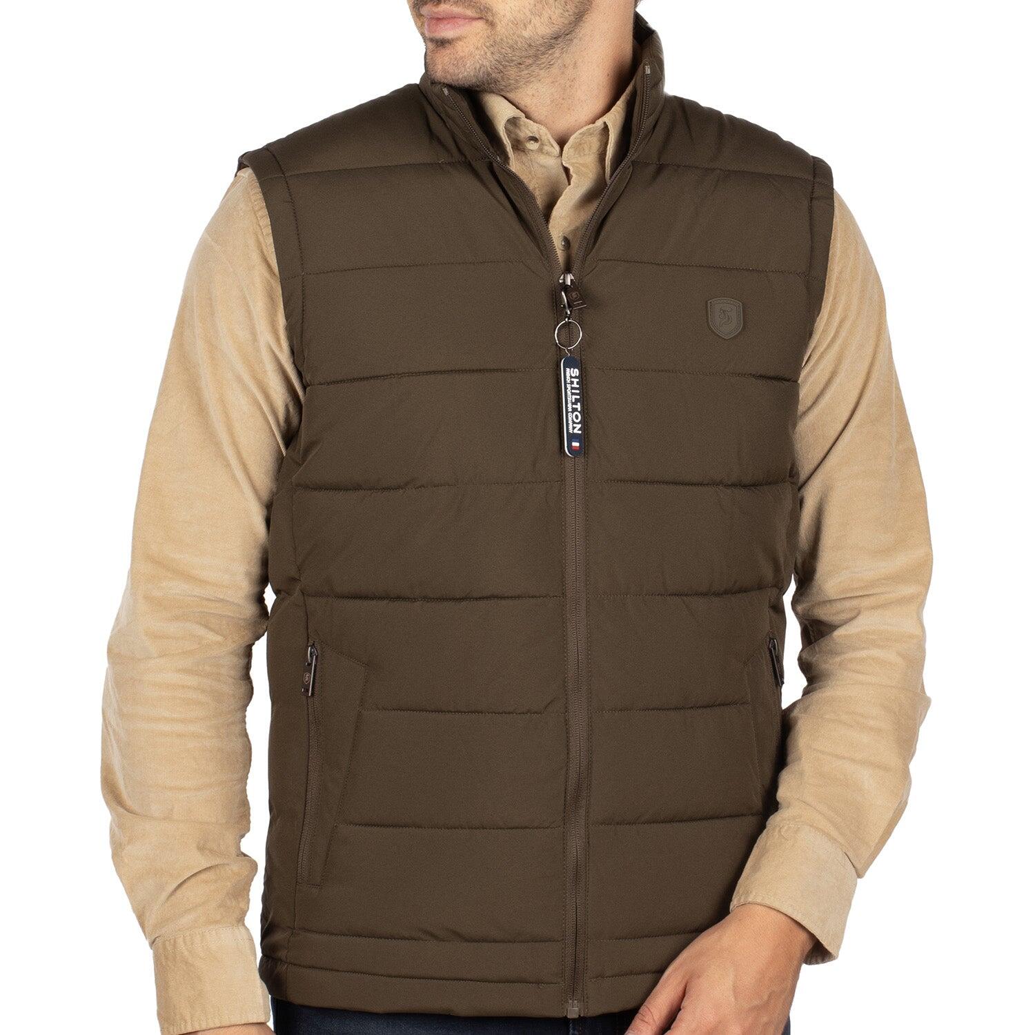 Shilton - Doudoune Sans Manche Patch Homme - Doudoune Duvet - Vert - Decathlon