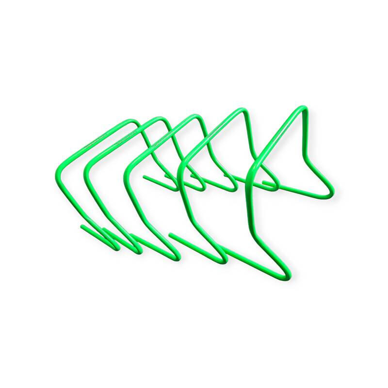 Set 5 obstacole antrenament Team, inaltime 45 cm, verde