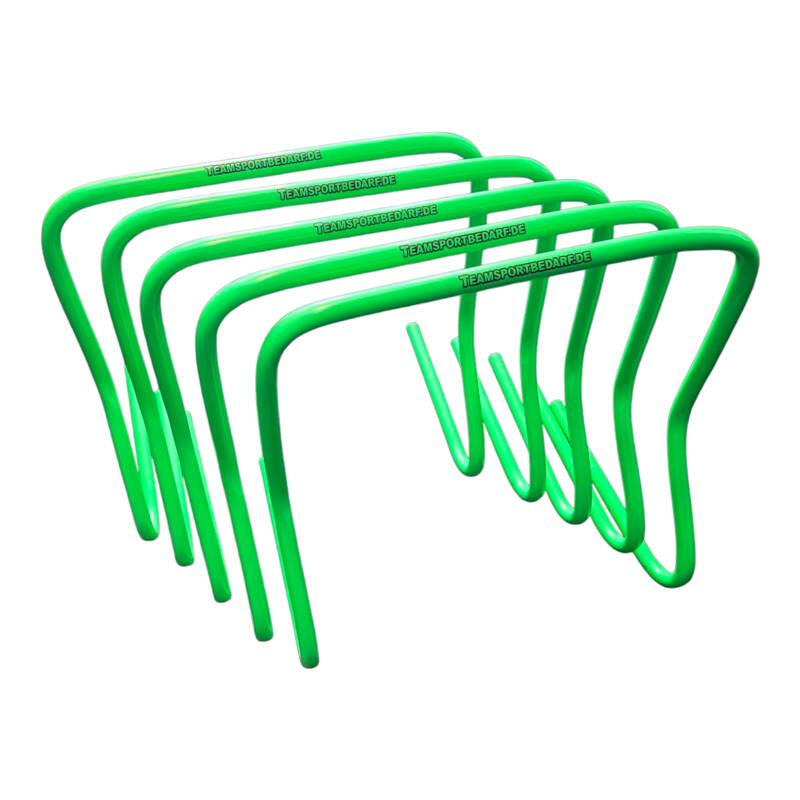 Set 5 obstacole antrenament Team, inaltime 45 cm, verde