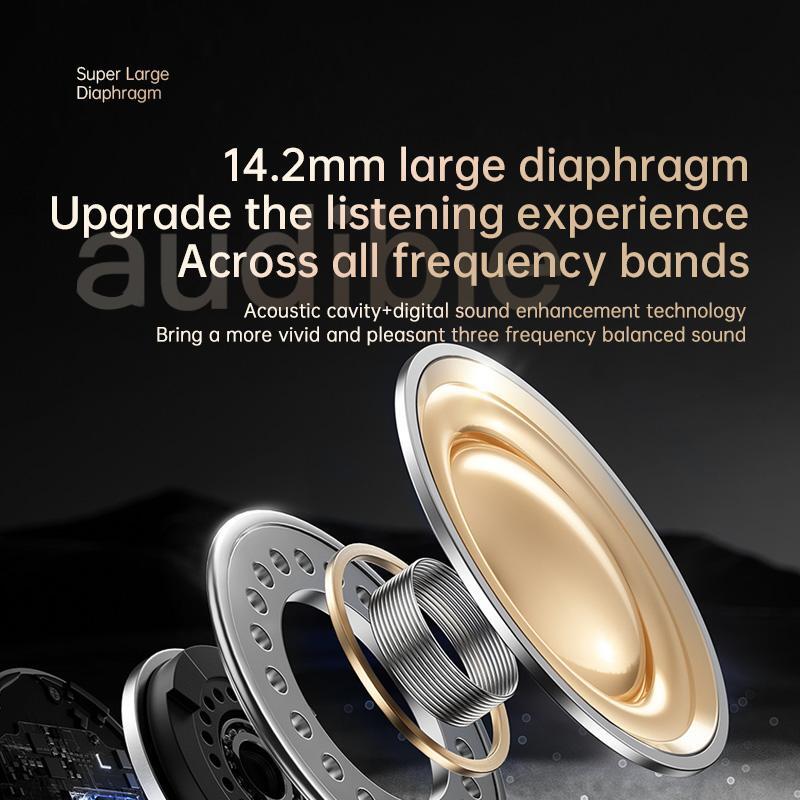 Fones de ouvido Bluetooth Lenovo EA305 TWS com visor digital (branco) 4/7