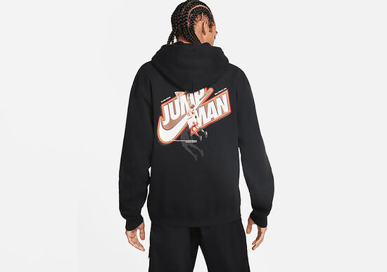 Bluza męska nike air jordan jumpman fleece full-zip hoodie black