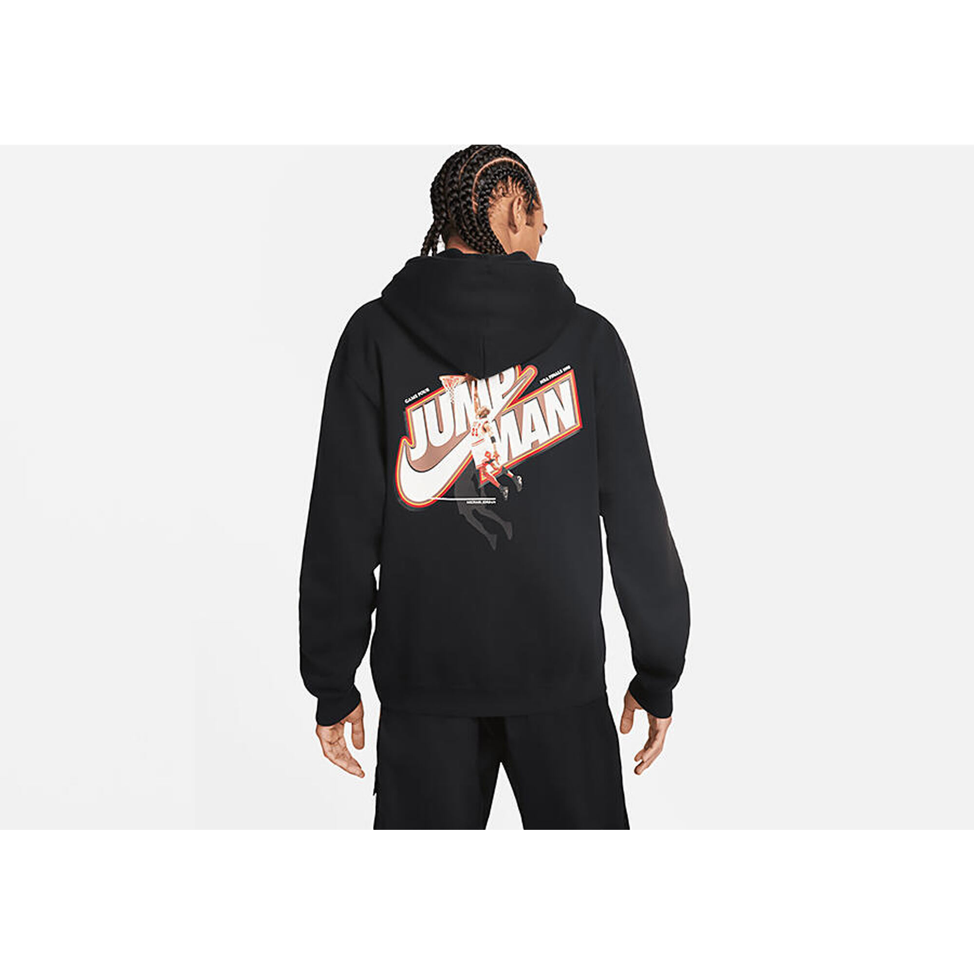 Bluza męska nike air jordan jumpman fleece full-zip hoodie black
