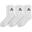 Pachet de 3 șosete sport Erima alb