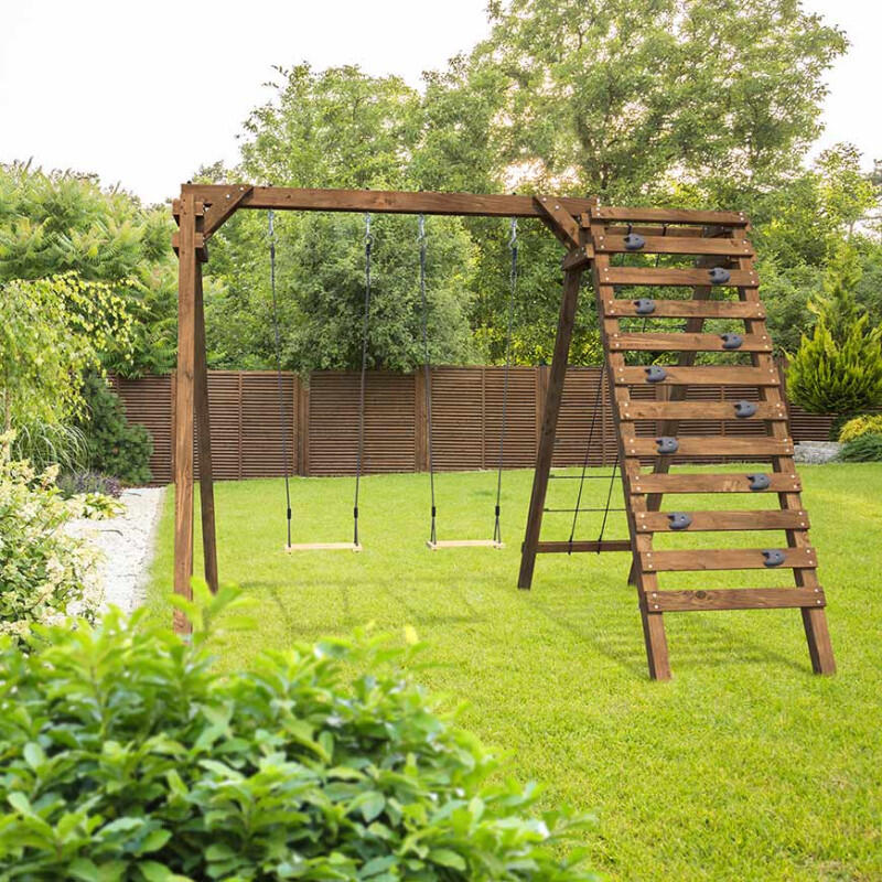 Aire de jeux en bois pour enfants Tristan 3/5