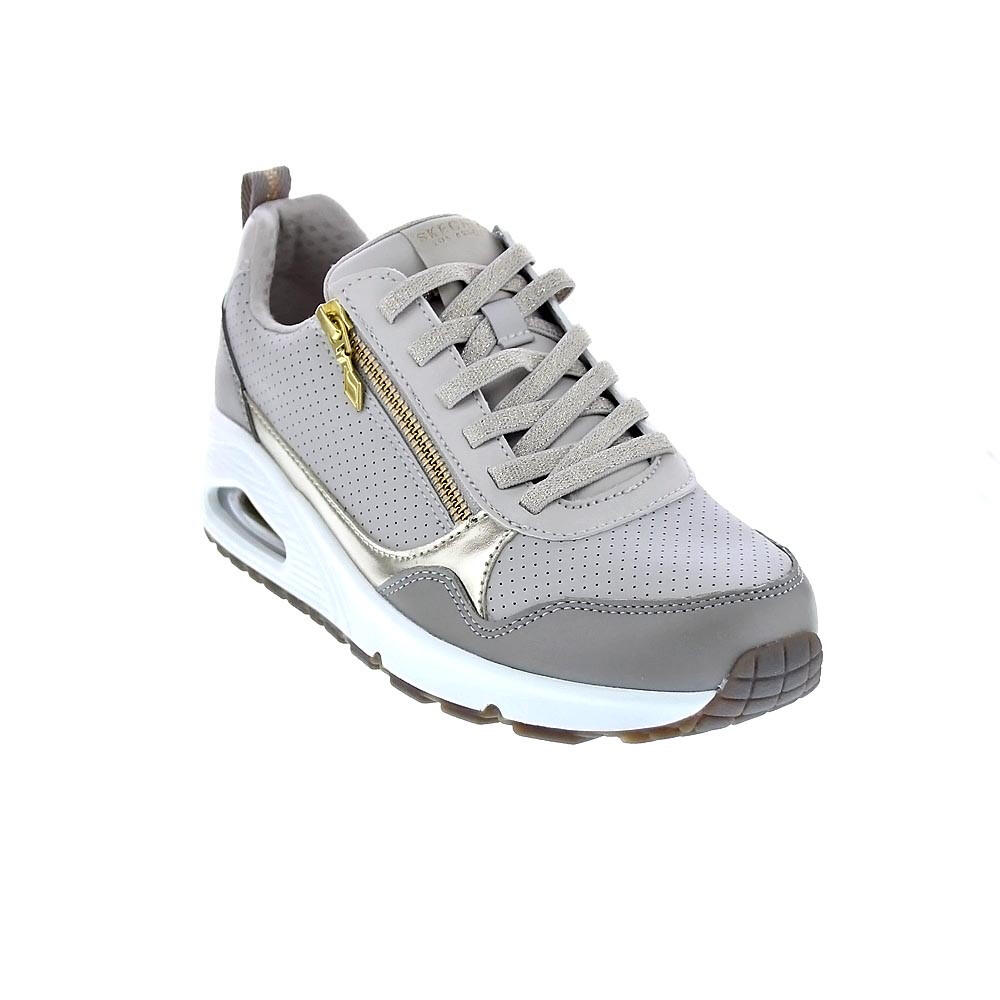 Zapatillas SKECHERS  Uno Metallic Sliders Beige  Mujer 4/4