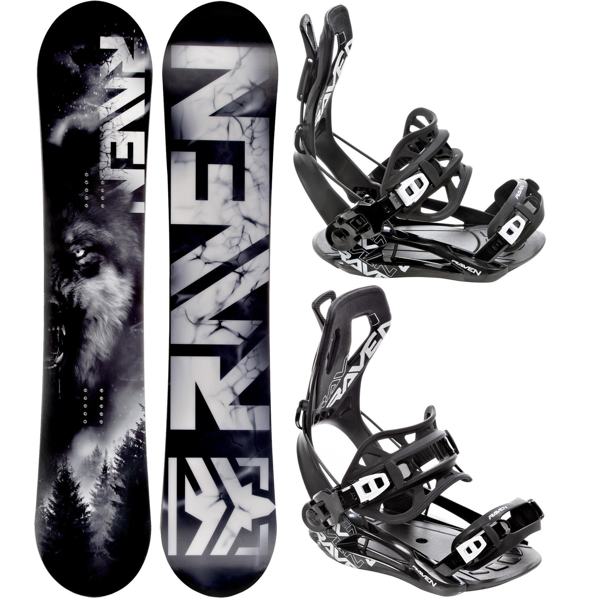 RAVEN Snowboard set Raven Lupus + vázání Raven FT360