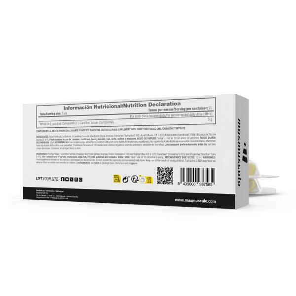 L-Carnitina Líquida Carnipure® - 20 Viales Kiwi MASMUSCULO 3/5