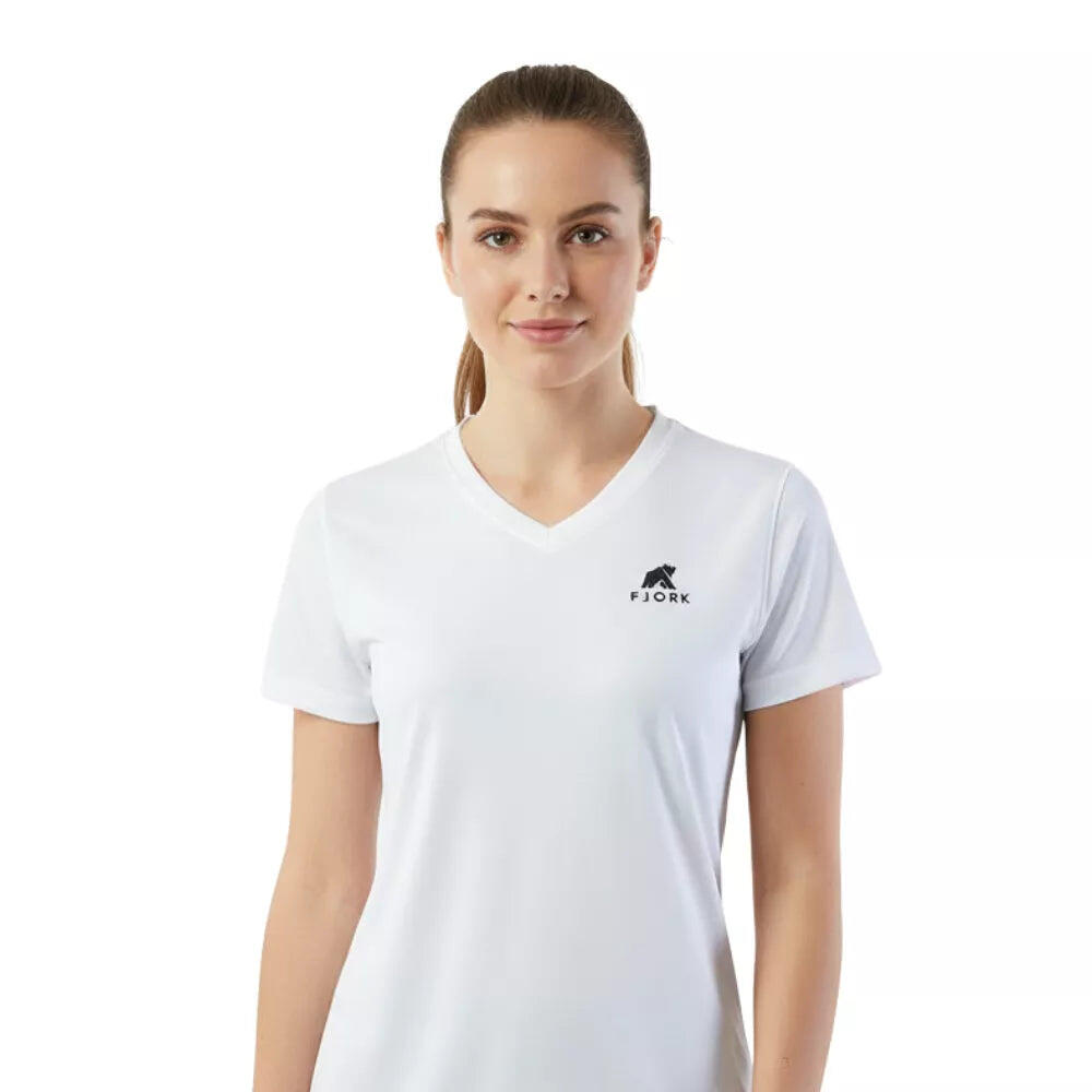 Fjork Merino - T-shirt Sport Performance Femme - T-shirt Manches Courtes - Blanc - 46 L/xl - Decathlon