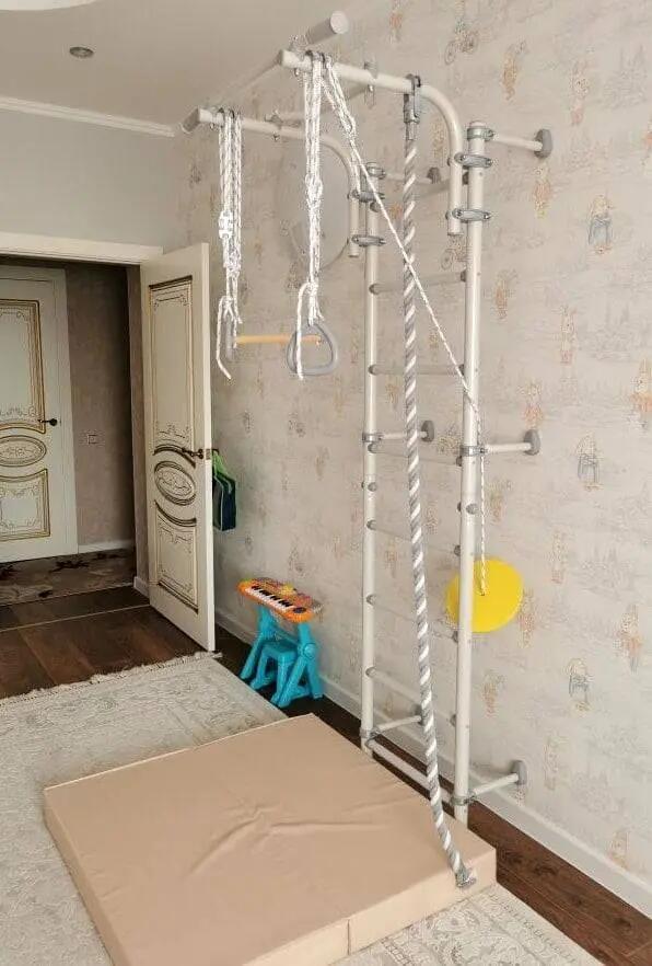 Materac gimnastyczny Kometa 100x100x10 dwuczęściowy beżowy 3/6