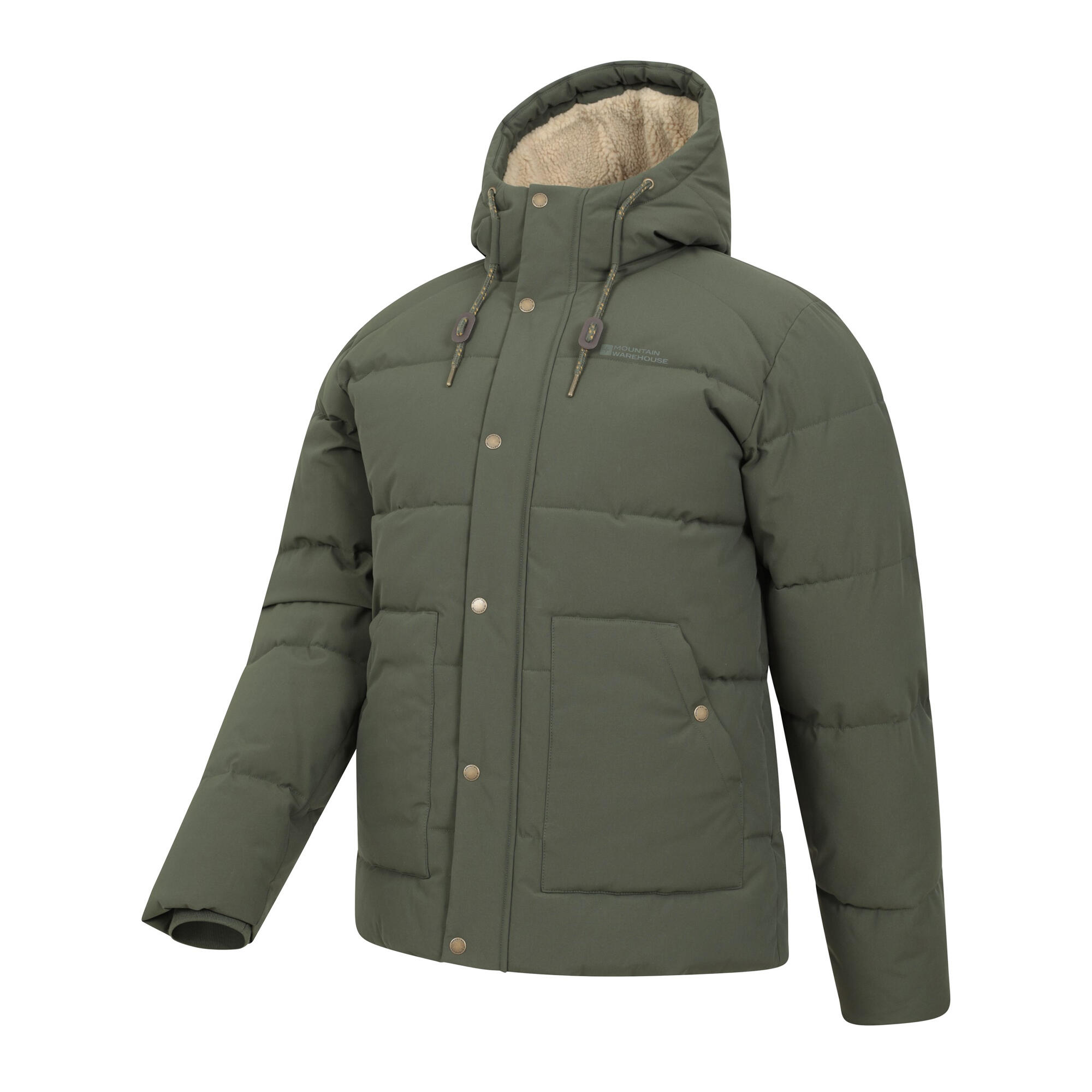 "Manta" Steppjacke für Herren Khakigrün 3/4