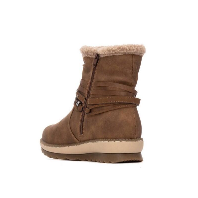 Botines Planos Mujer Refresh  Marrón 4/4