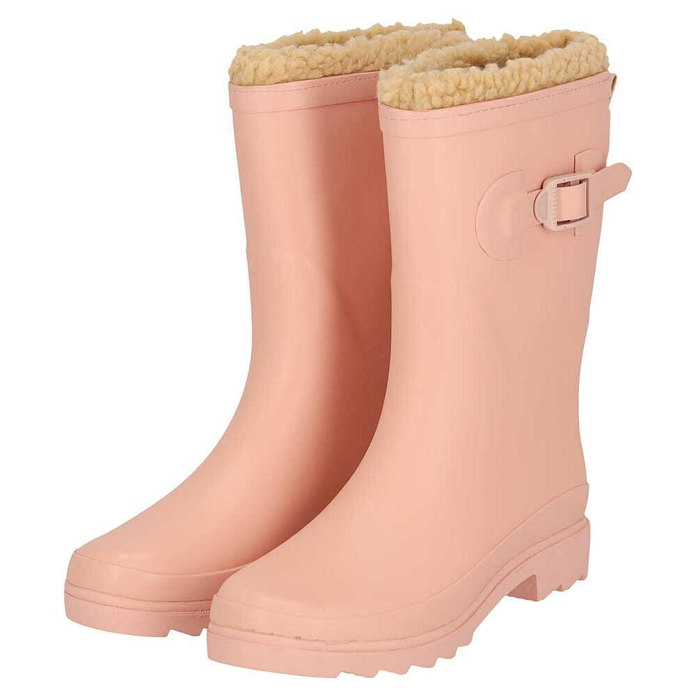 Xq Footwear - Bottes De Pluie Femme - Fausse Fourrure - 100 % Caoutchouc - Doublées - Bottes D'Écurie - Rose - Decathlon