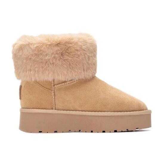 Flache Stiefeletten Damen Xti Beige