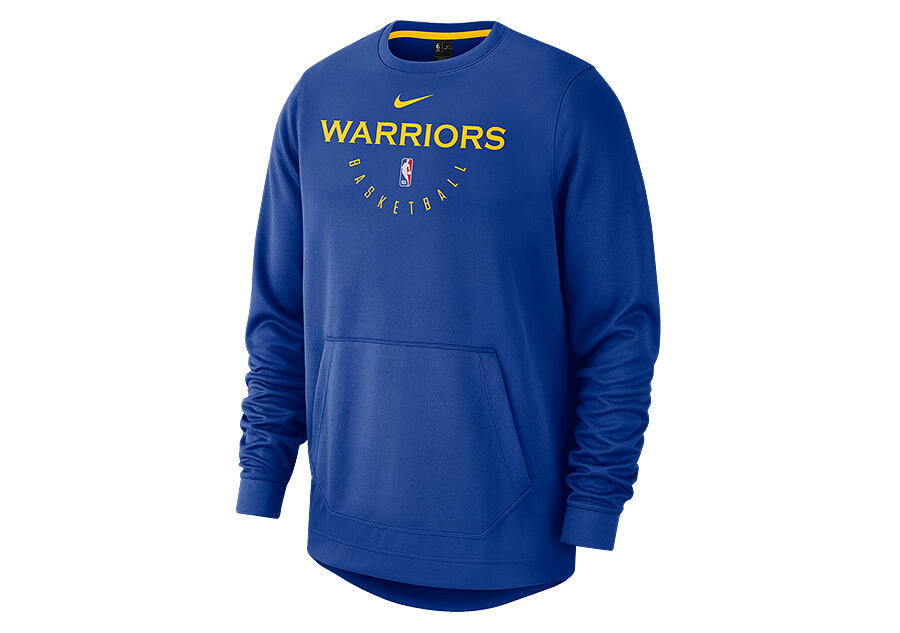 Bluza męska nike nba golden state warriors spotlight crew hoodie rush blue