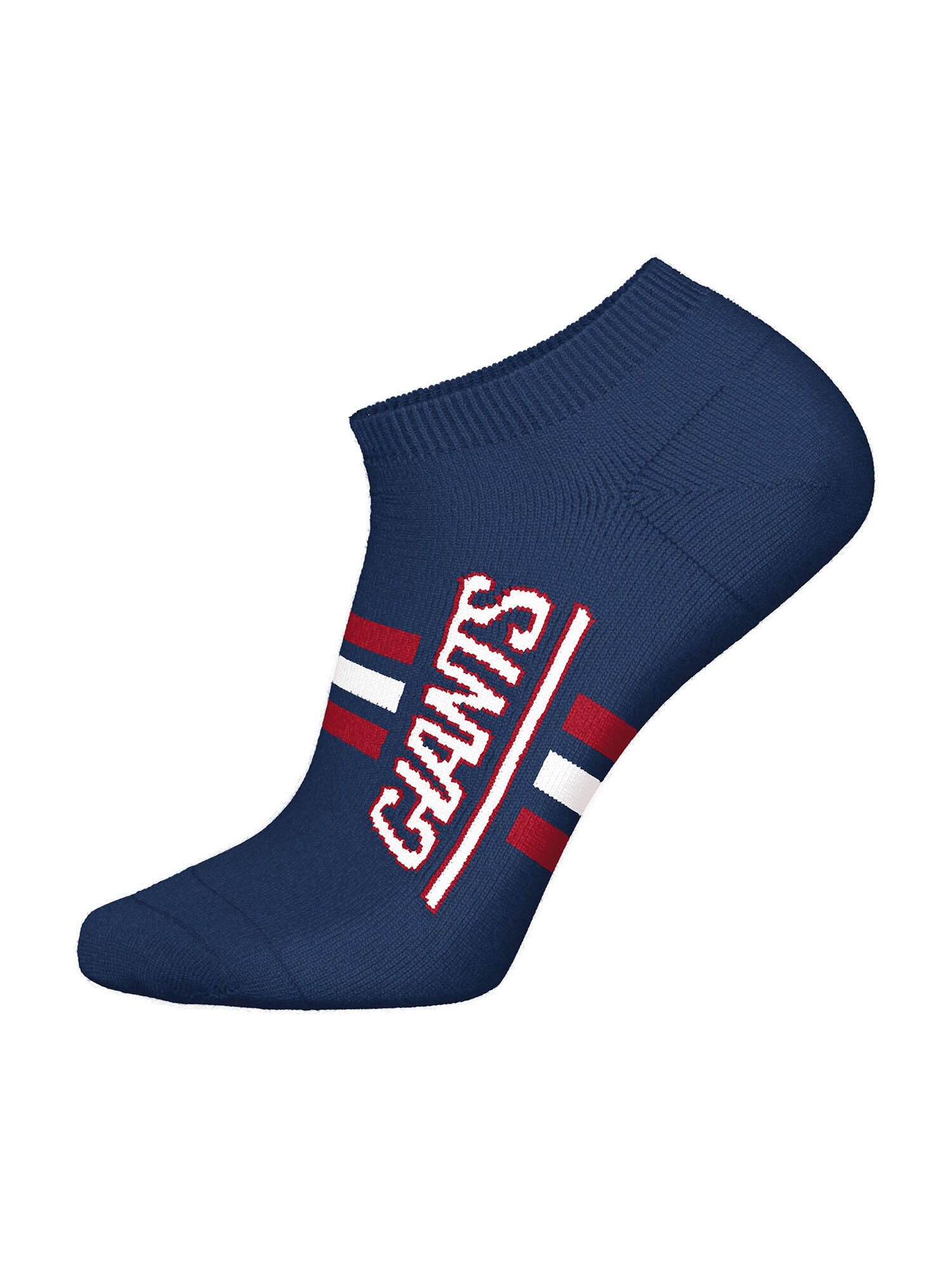 NFL New York Giants 3-Pack Soft Cotton Sneaker Socks | White/Red/Blue 2/4