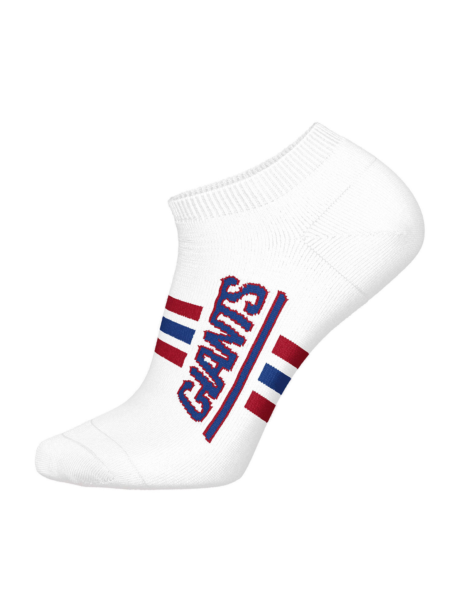 NFL New York Giants 3-Pack Soft Cotton Sneaker Socks | White/Red/Blue 4/4