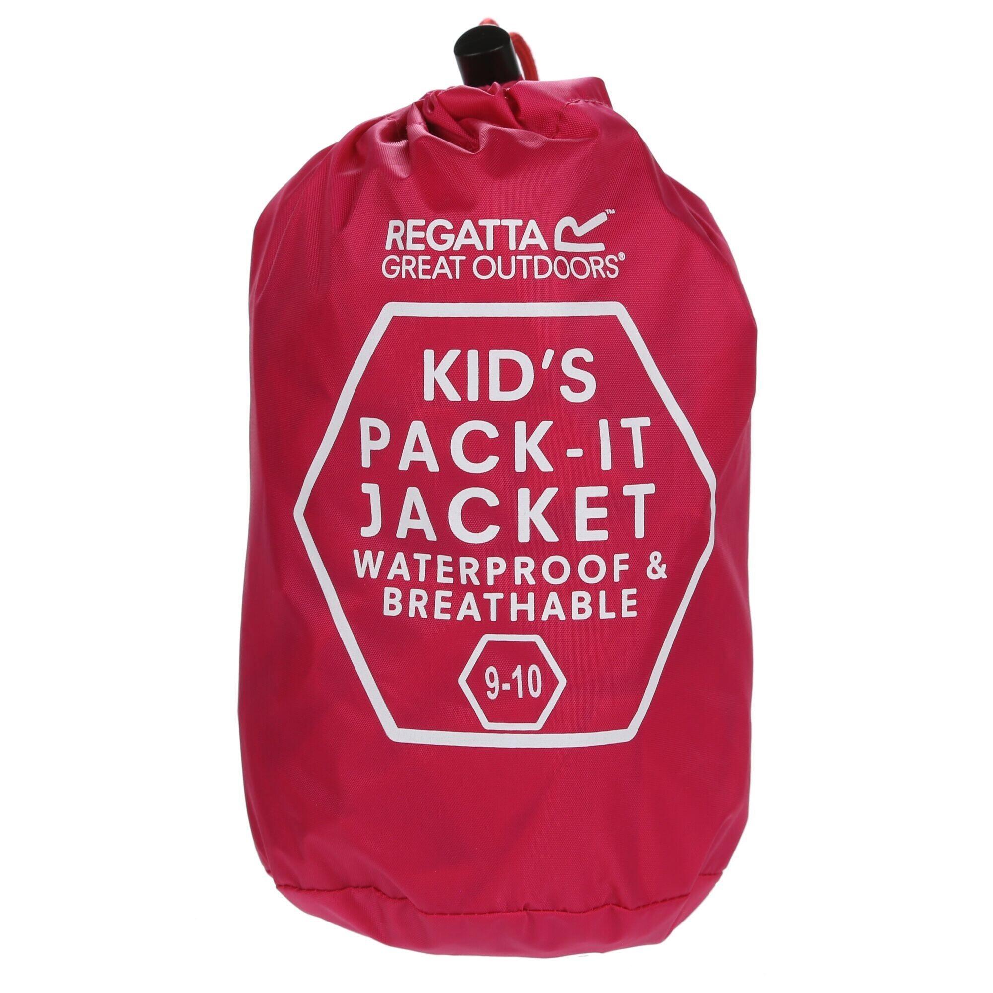 Great Outdoors Childrens/Kids Pack It Jacket III Waterproof Packaway Black 2/5