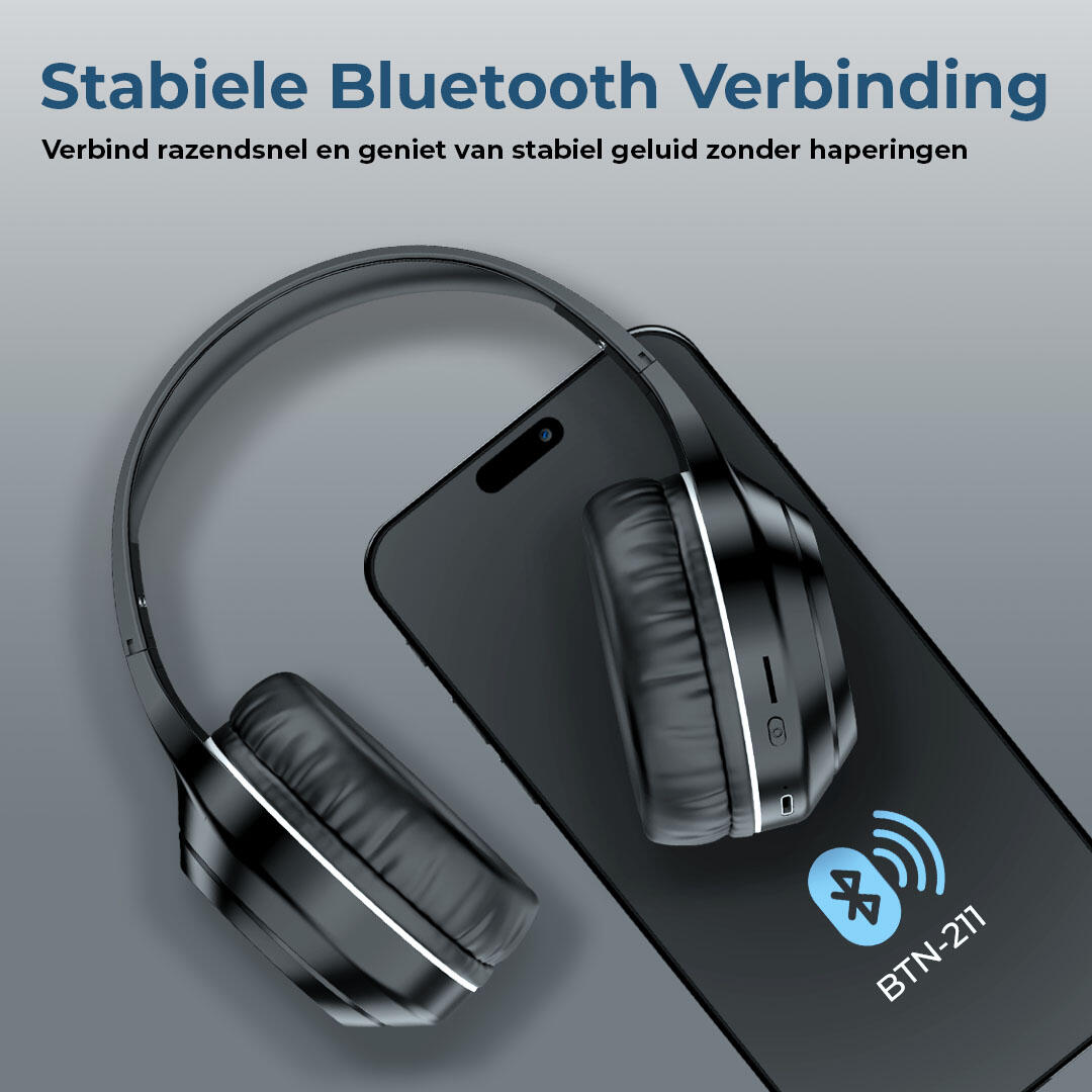 Headphone - Koptelefoon - Active Noise Cancelling -Bluetooth - AUX input- BTN211 2/7