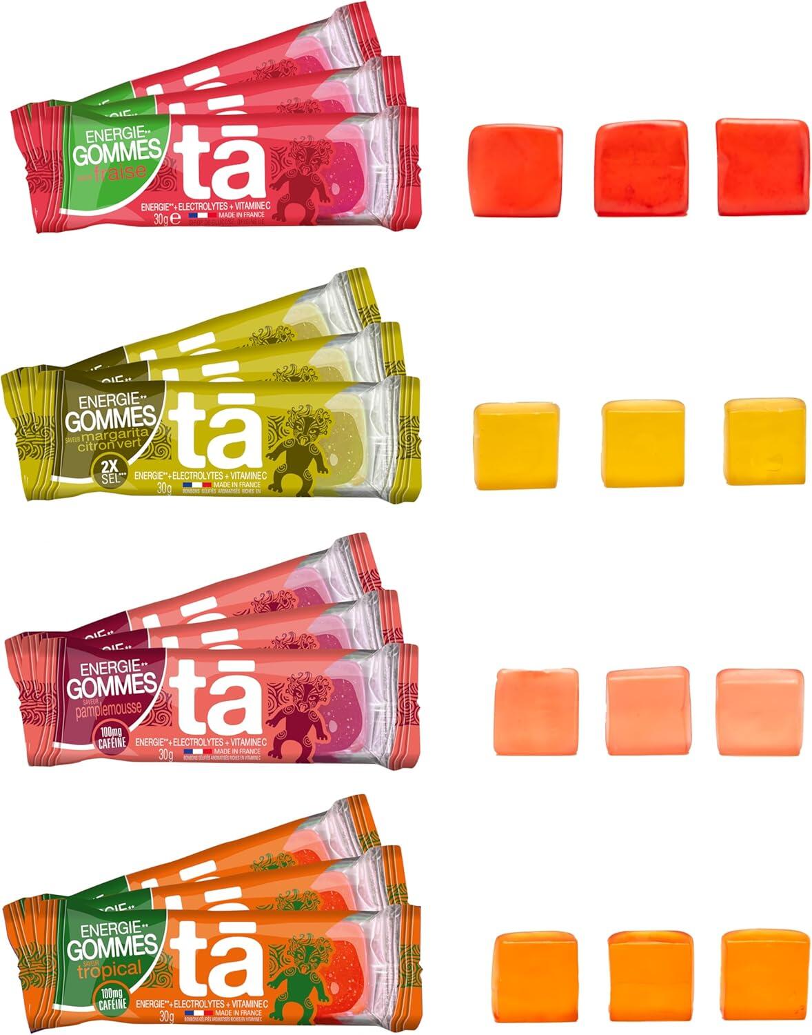 TA ENERGY TA Energy - Gomas energéticas - x12 - Fornecimento de energia durante o esforço