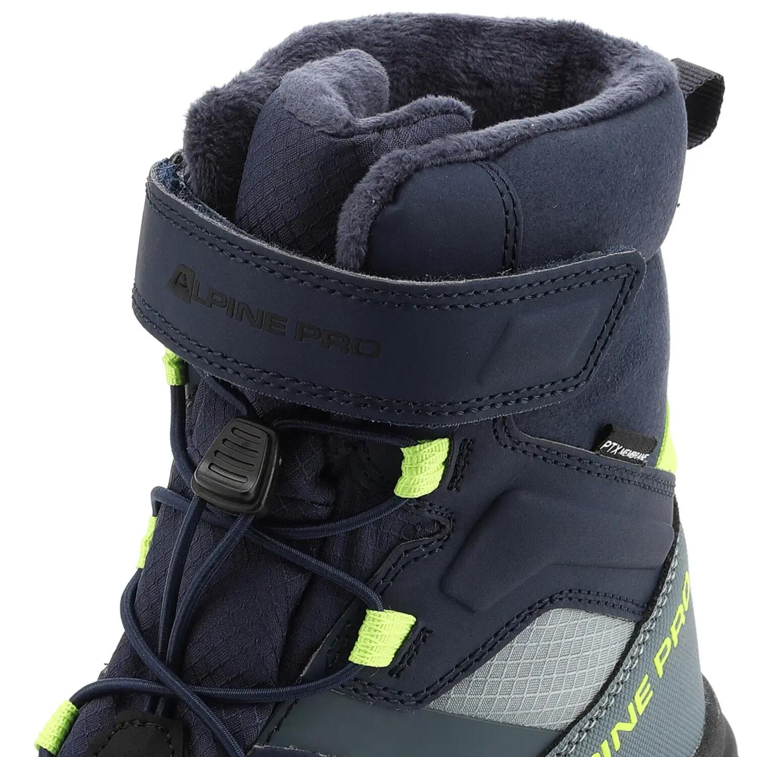 Dětské zimní boty zateplené nepromokavé Alpine Pro Nero 2/6