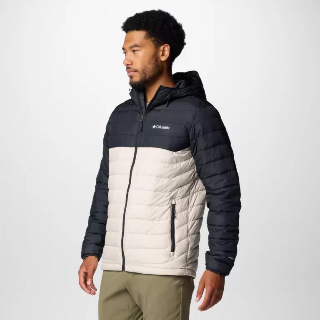 Jack Columbia Model Powder Lite Ii Hooded Jac Kleur Beige 3/5