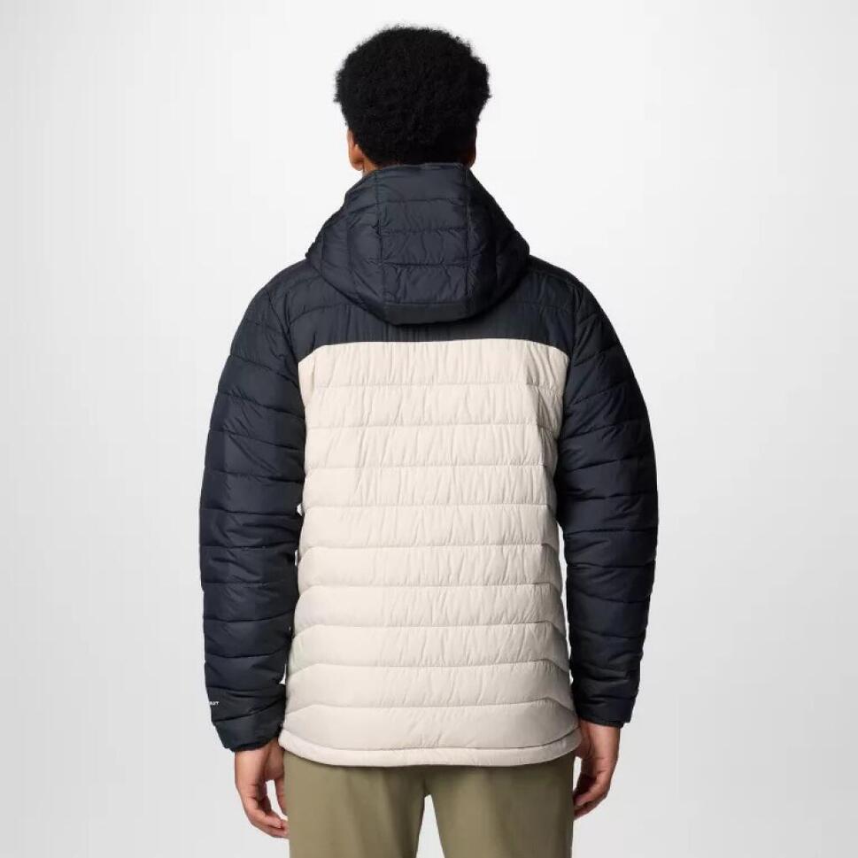 Kurtka COLUMBIA POWDER LITE II HOODED JAC Beżowy