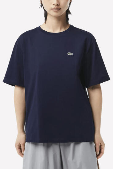 Lacoste Camiseta Azul Marino Mujer