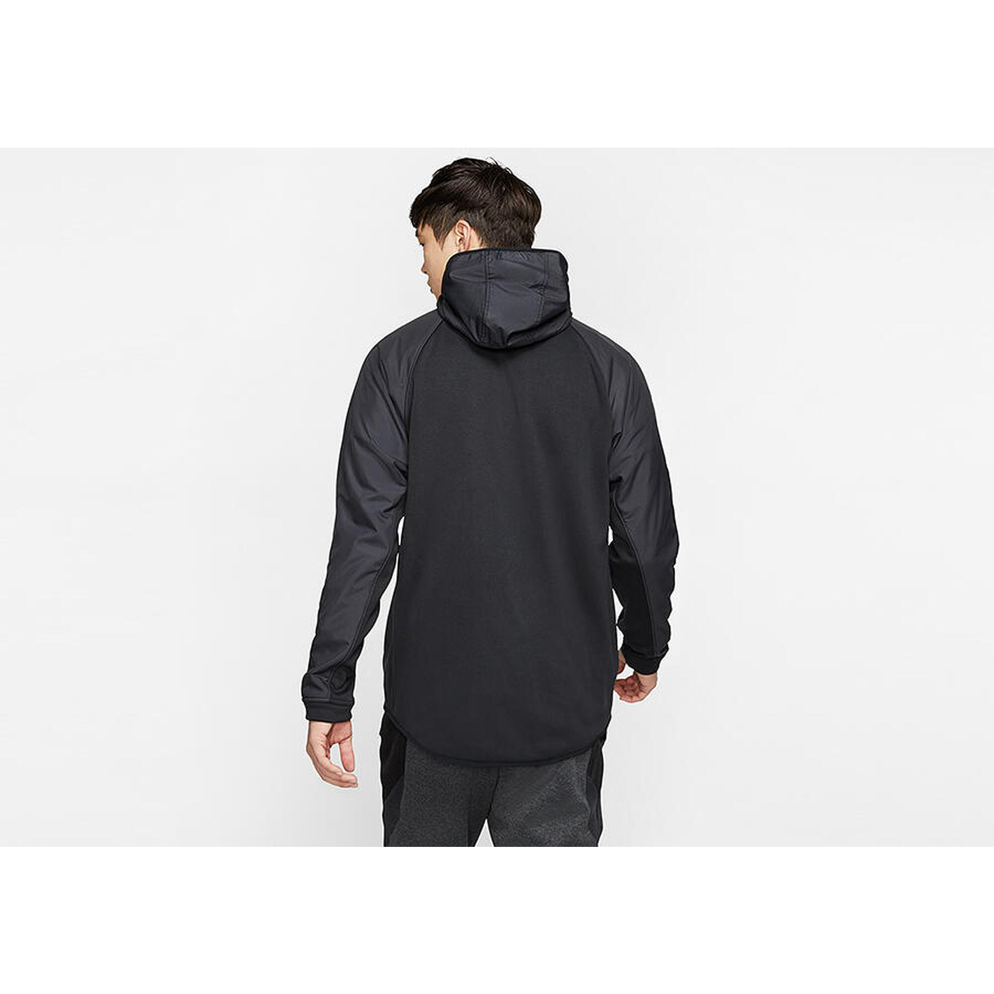 Bluza męska nike therma winterized basketball full-zip hoodie black