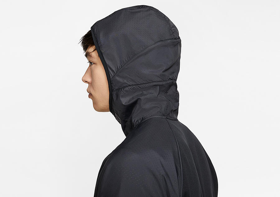 Bluza męska nike therma winterized basketball full-zip hoodie black