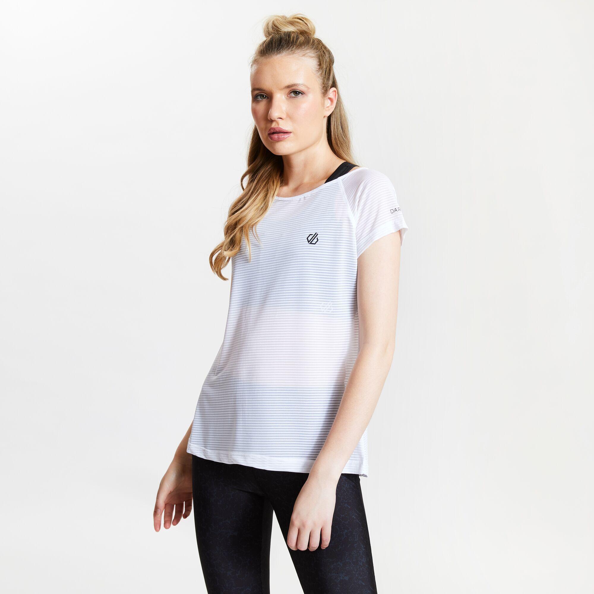 Womens/Ladies Defy TShirt (White) 3/4