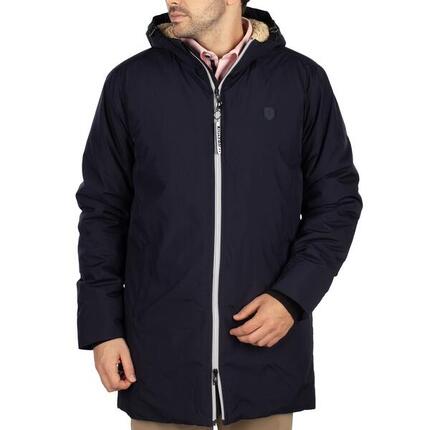 Parka à capuche patch homme