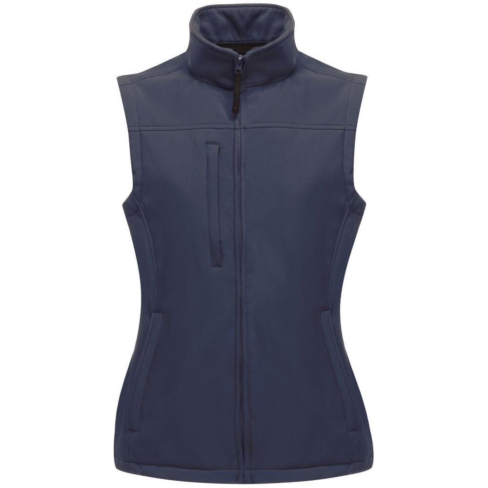 REGATTA Womens/Ladies Flux Softshell Bodywarmer / Sleeveless Jacket (Water Repellent &