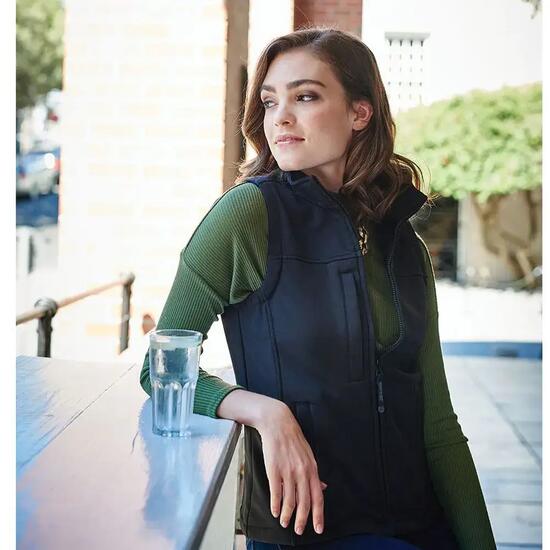 Veste Softshell Sans Manches FLUX Femme (Bleu Marine / Bleu Marine)
