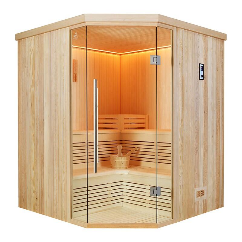 Boreal Sauna - Sauna D'Angle Boreal® Evasion Club 180c - 4 À 6 Places - 180*180*210 - Sauna - Taille Unique - Decathlon