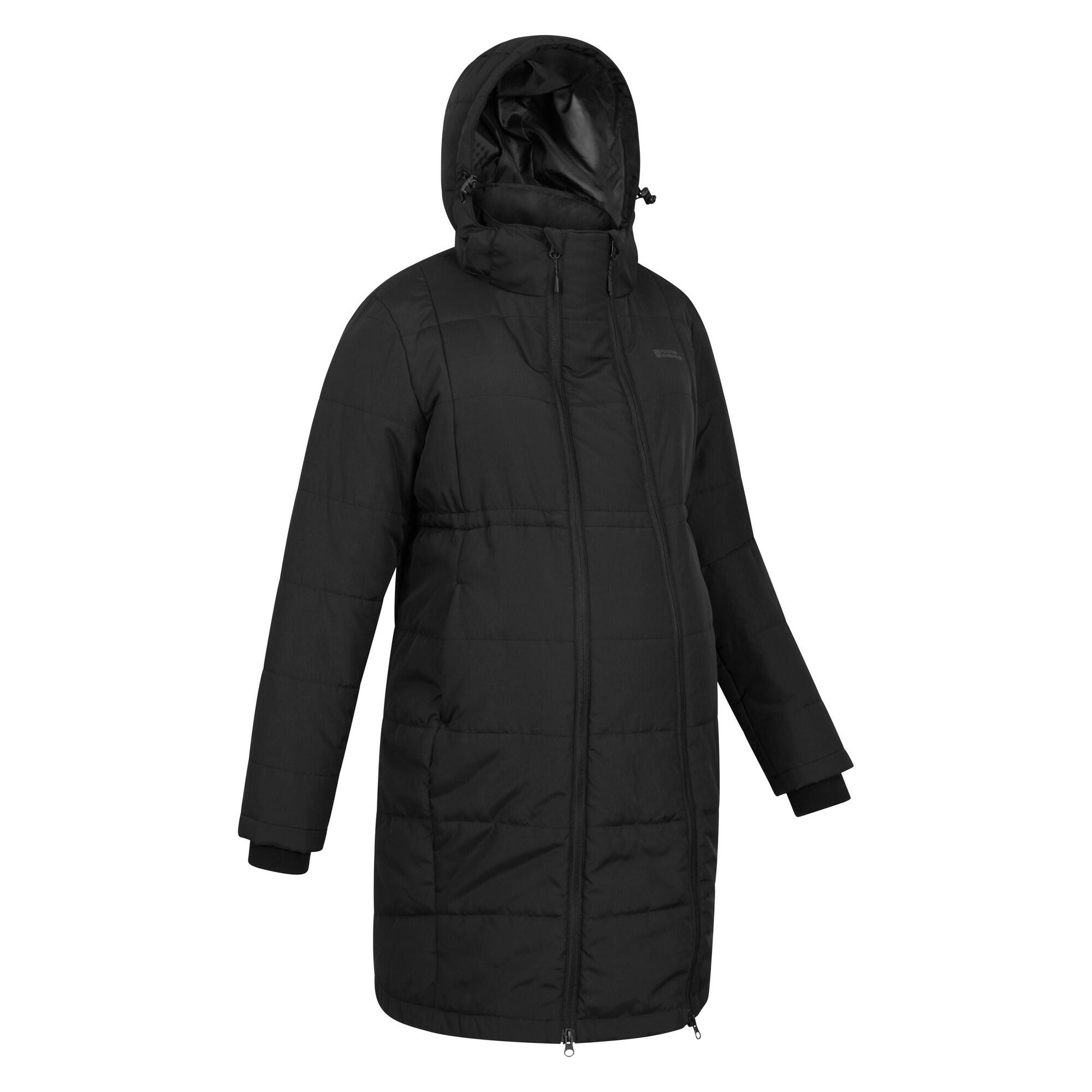 "Amethyst" Steppjacke für Umstandskleidung Damen Schwarz 4/4