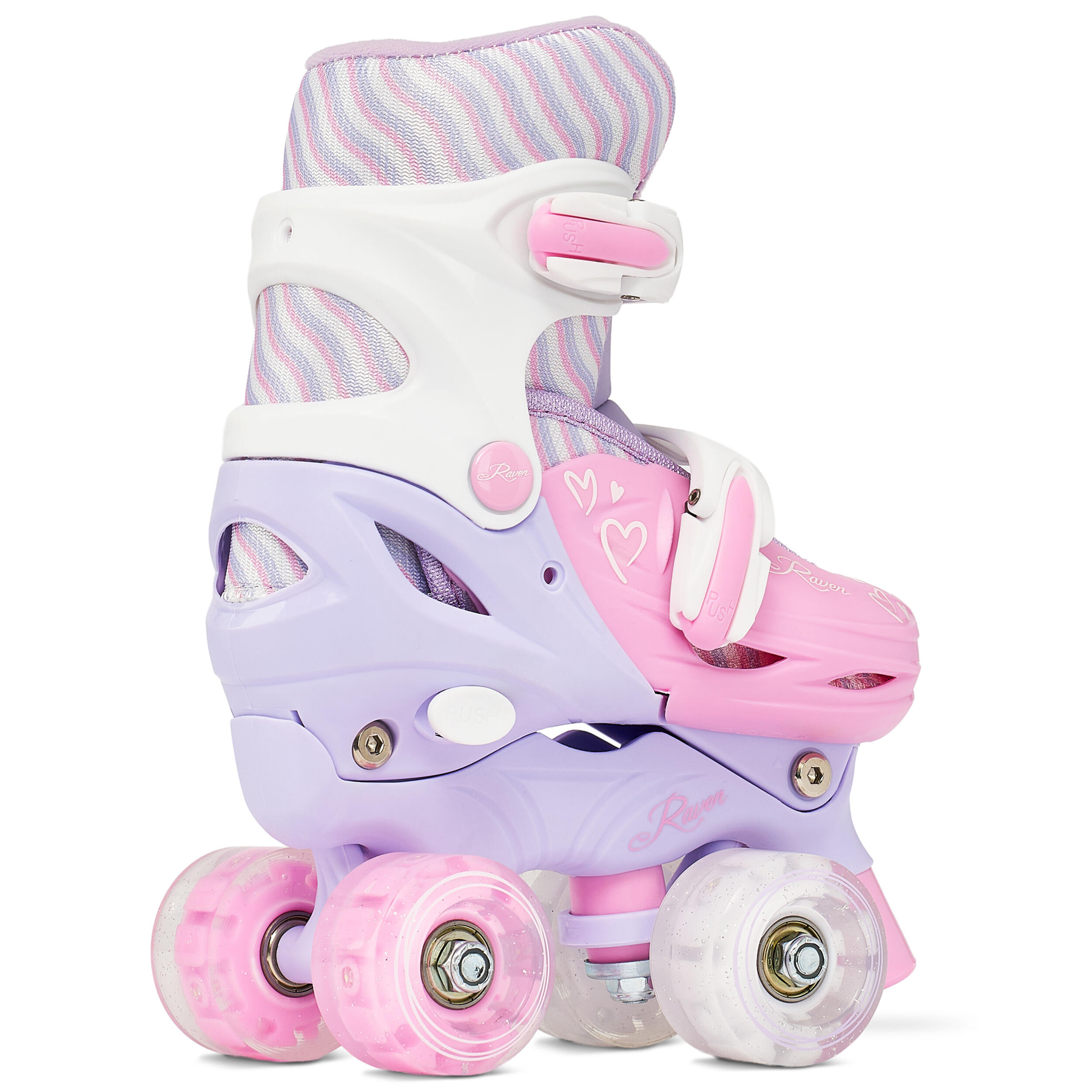 Patins ajustáveis Raven Loret Rodas LED 4/6