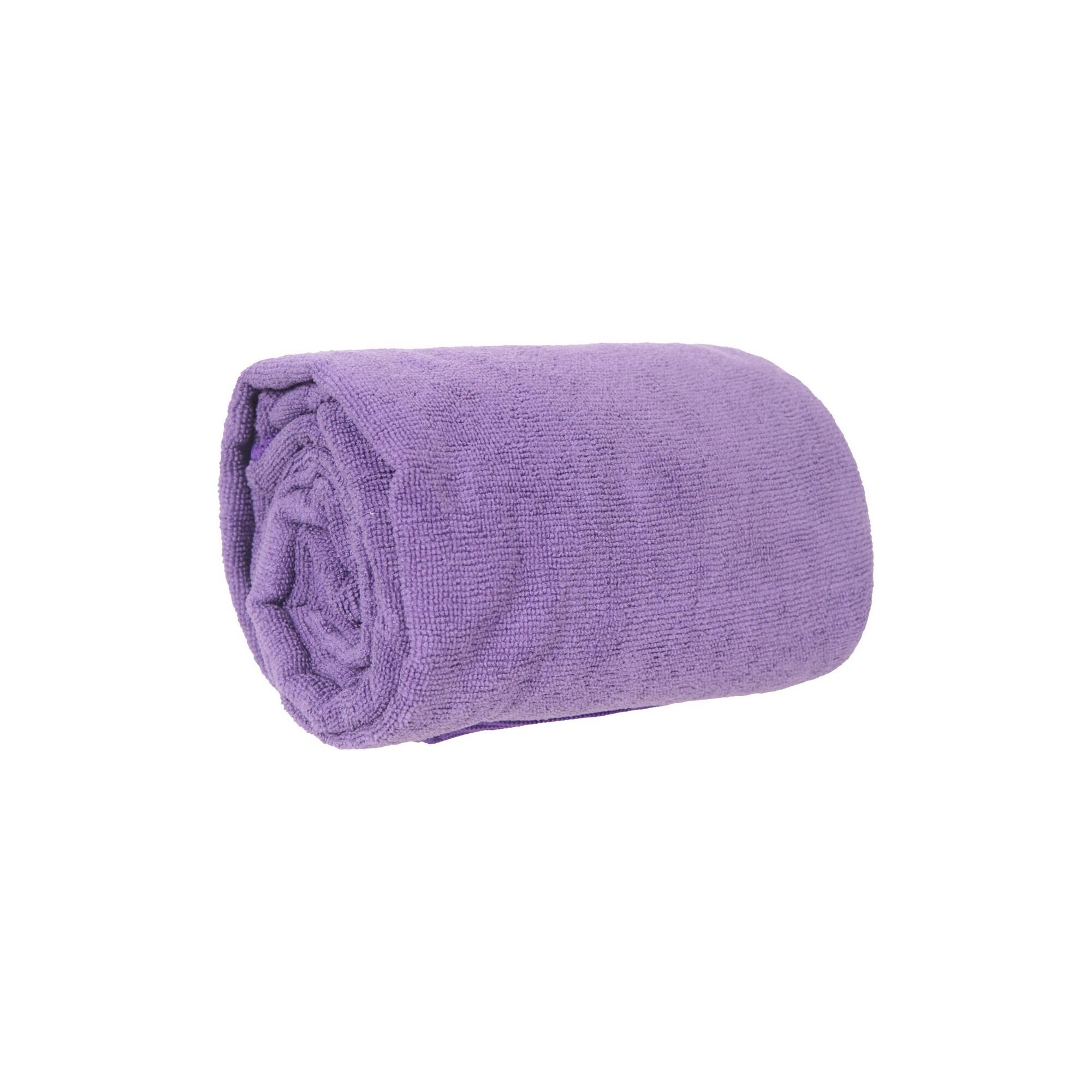 Handtuch, Mikrofrottee, "Giant" Damen und Herren Dunkel-Lila 3/4