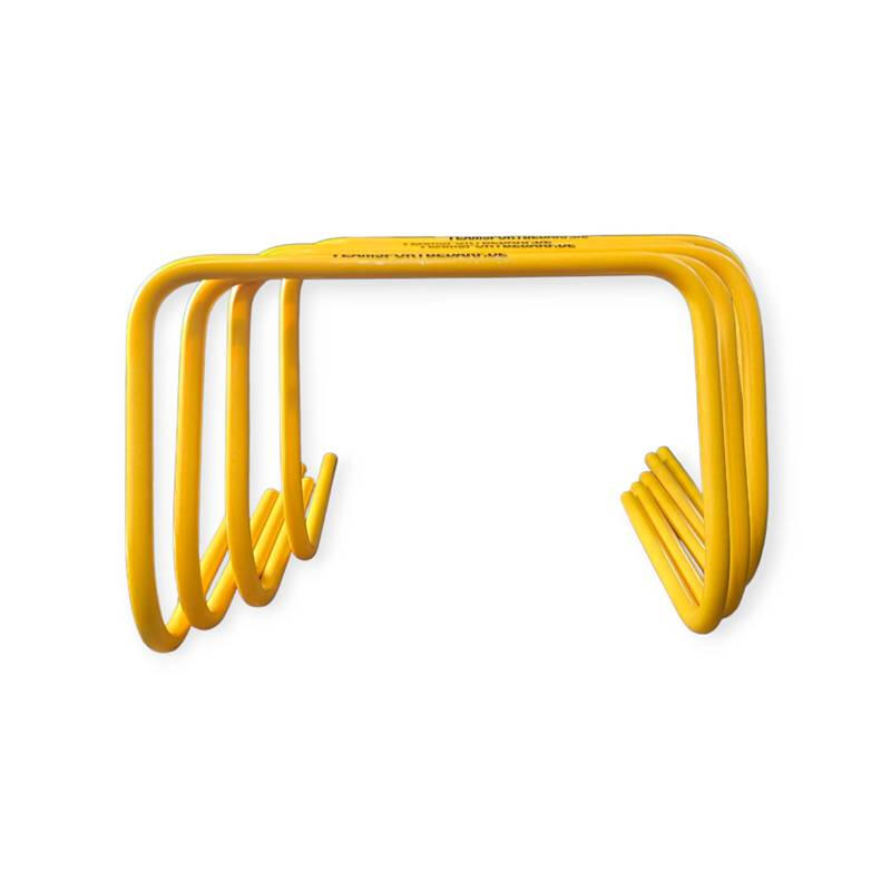 Set 5 obstacole antrenament Team, inaltime 30 cm, galben