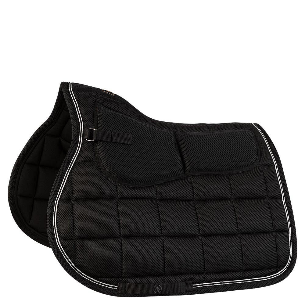 Br - Tapis De Cso Br Equitation Triflex Mixte - Tapis De Selle - Noir - Fs - Decathlon
