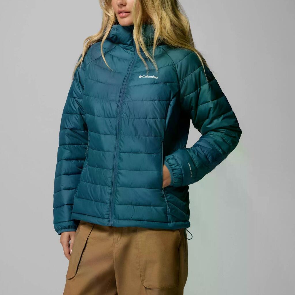 Veste Columbia Modèle Powder Lite Ii Hooded Jacket Couleur Bleu 3/5