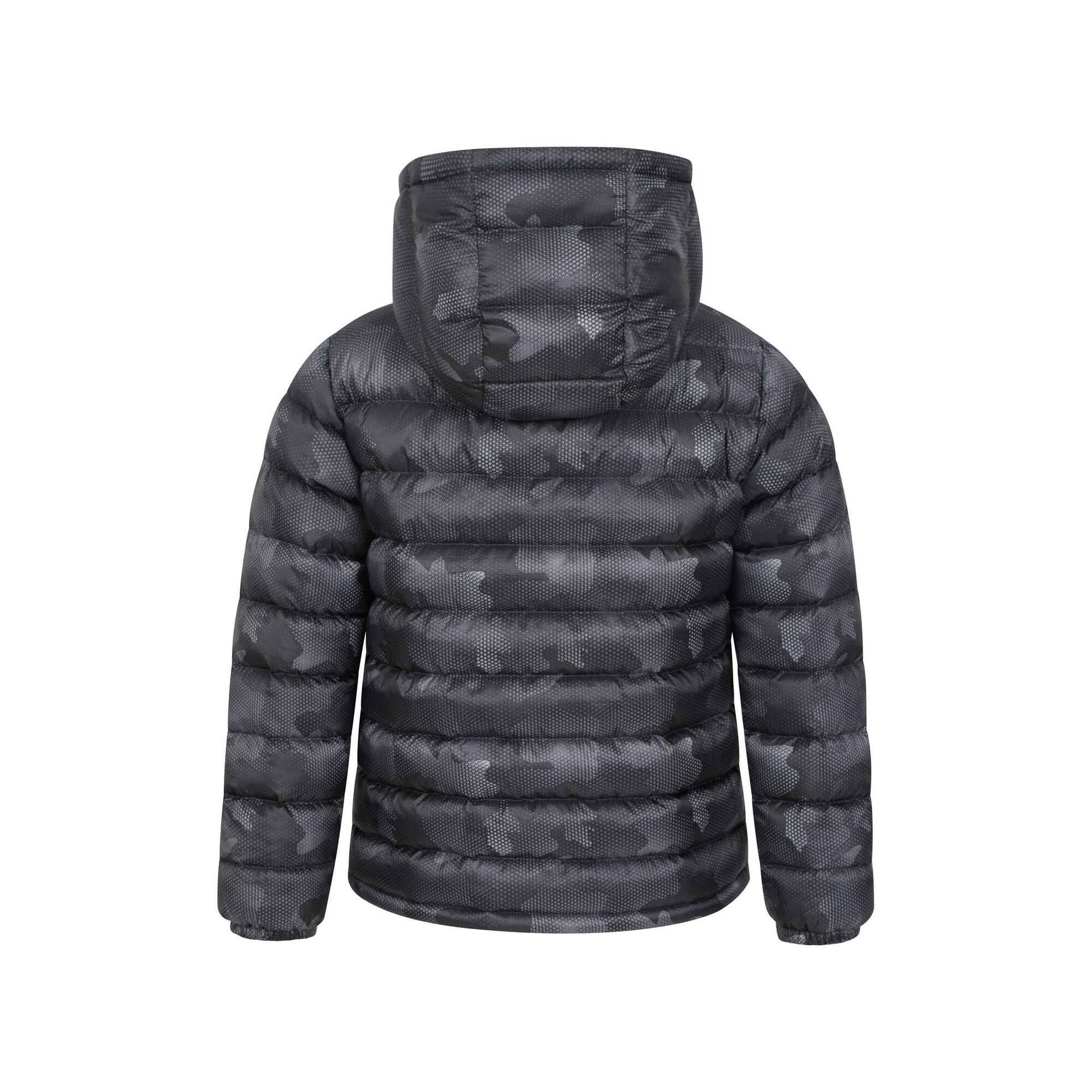 Childrens/Kids Seasons Camouflage Padded Jacket (Black) 2/4