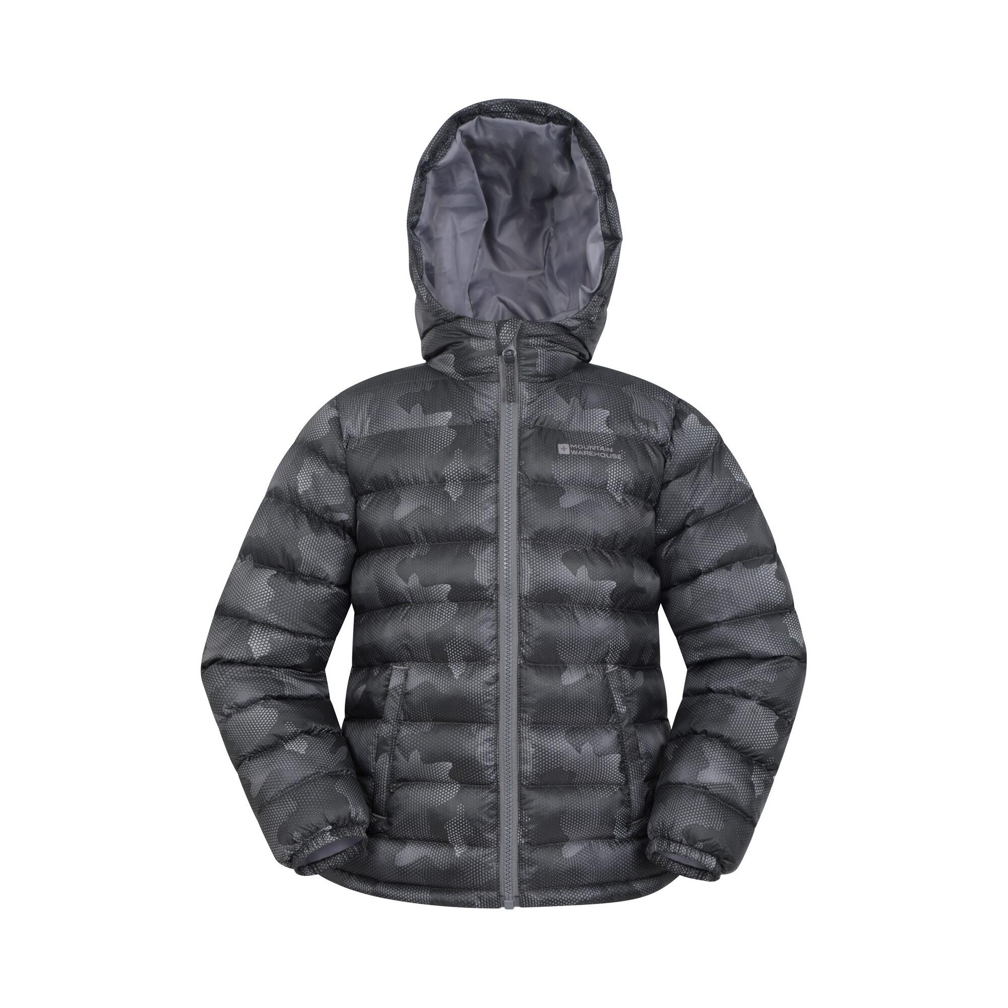 MOUNTAIN WAREHOUSE Childrens/Kids Seasons Camouflage Padded Jacket (Black)