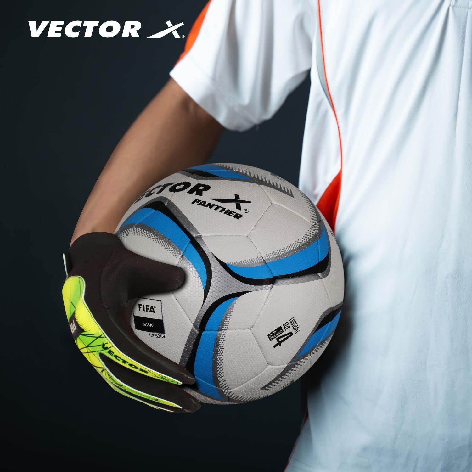 Vector X Torwart-Handschuhe, Schwarz-Grün | Größe 5 | Herren & Jungen 3/5