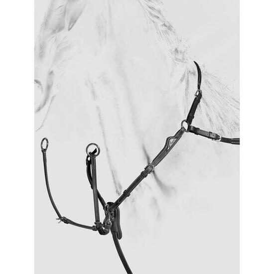 Collier de chasse pour cheval avec martingale amovible Equiline