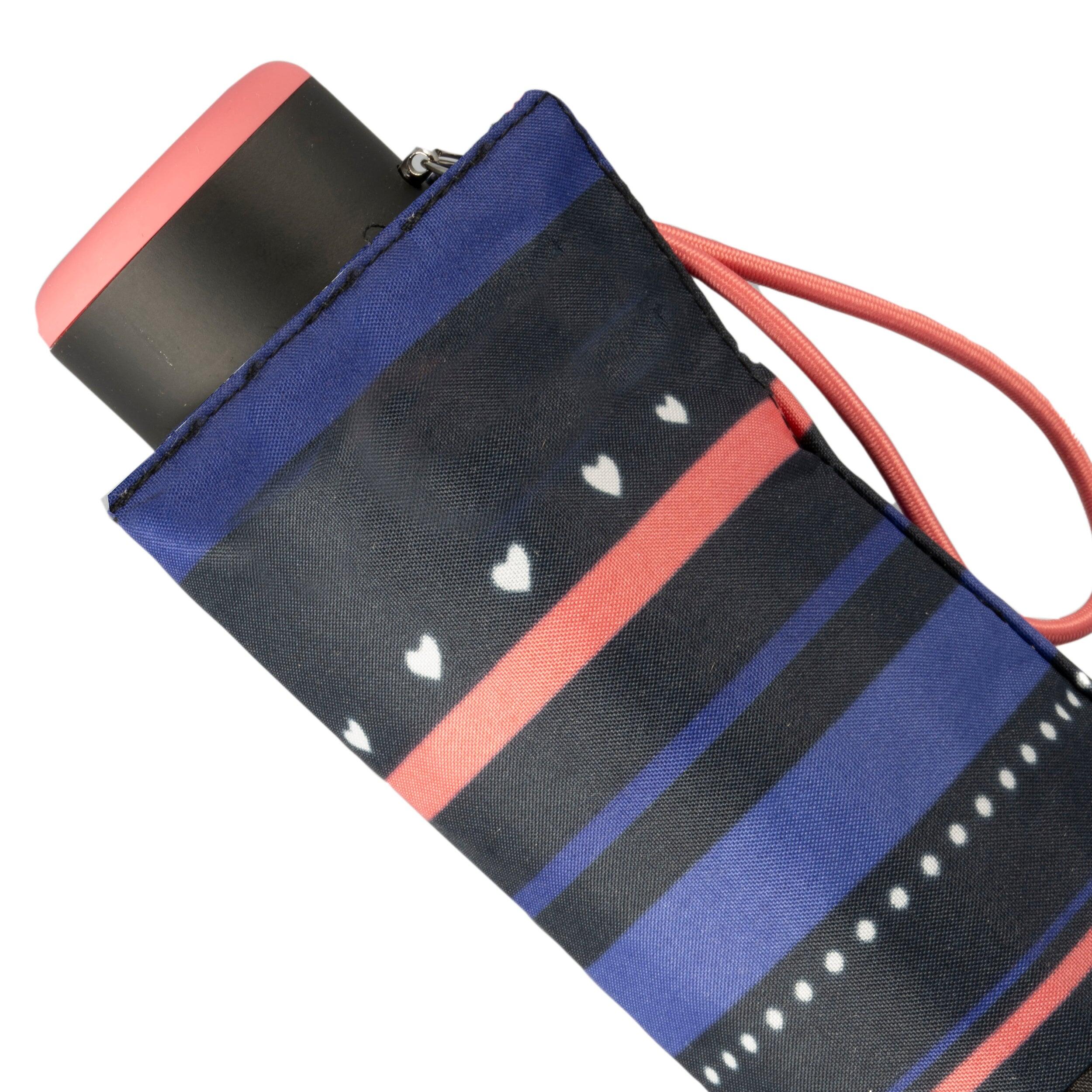 Paraplu Mini Slim Stripe Klein Hart Navy 5/5